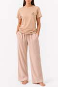 IN YOUR ELEMENT - Core Comfort Pajama  Set - Warm Peach
