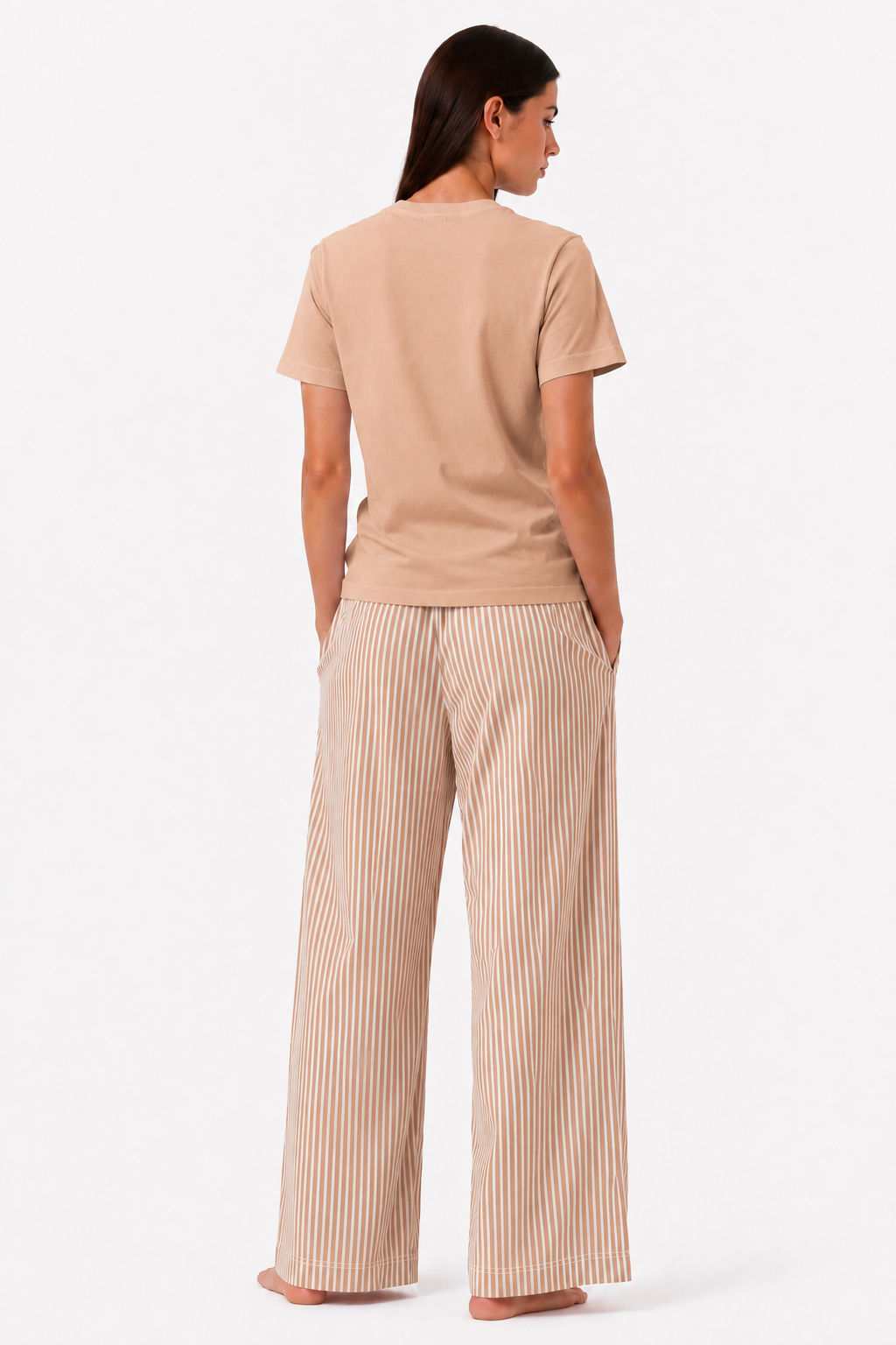 IN YOUR ELEMENT - Core Comfort Pajama  Set - Warm Peach